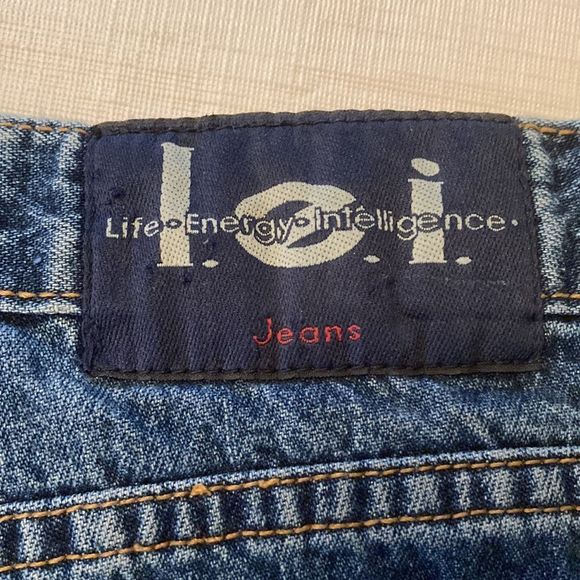 LEI Jeans High Waist Flared Leg Bell Bottom Blue Denim Jeans - Picture 13 of 16